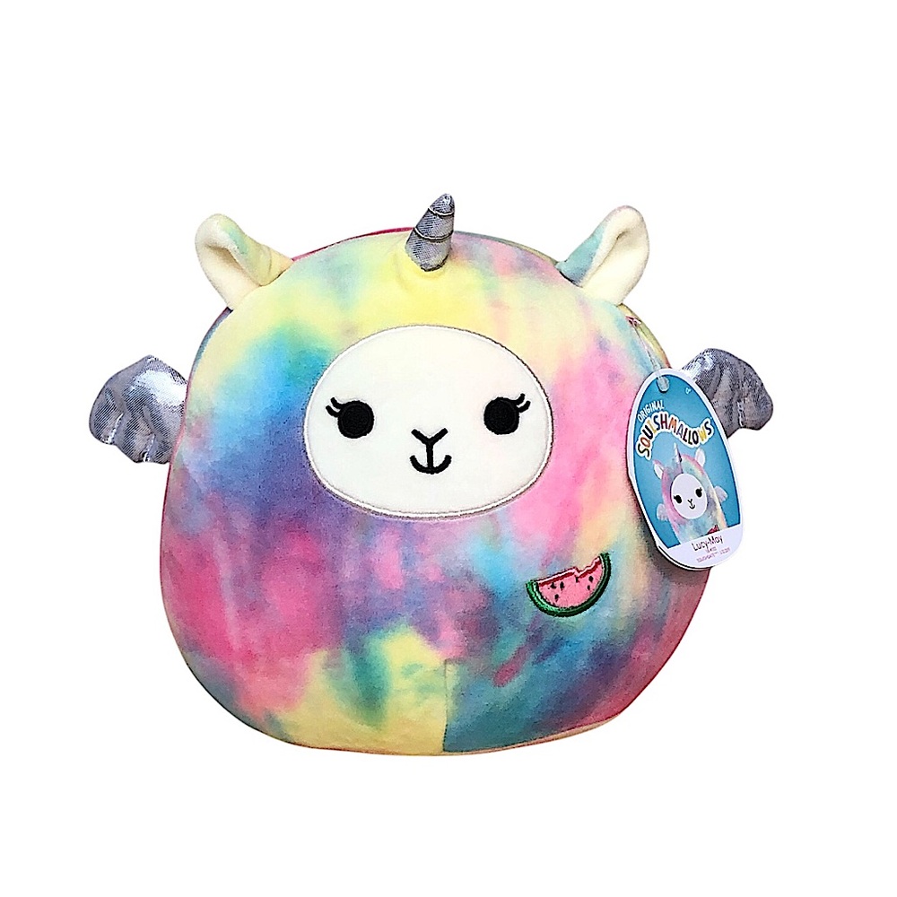 Squishmallows Kelly Toys 2021 Tie Dye Lucy-May The Rainbow 8”